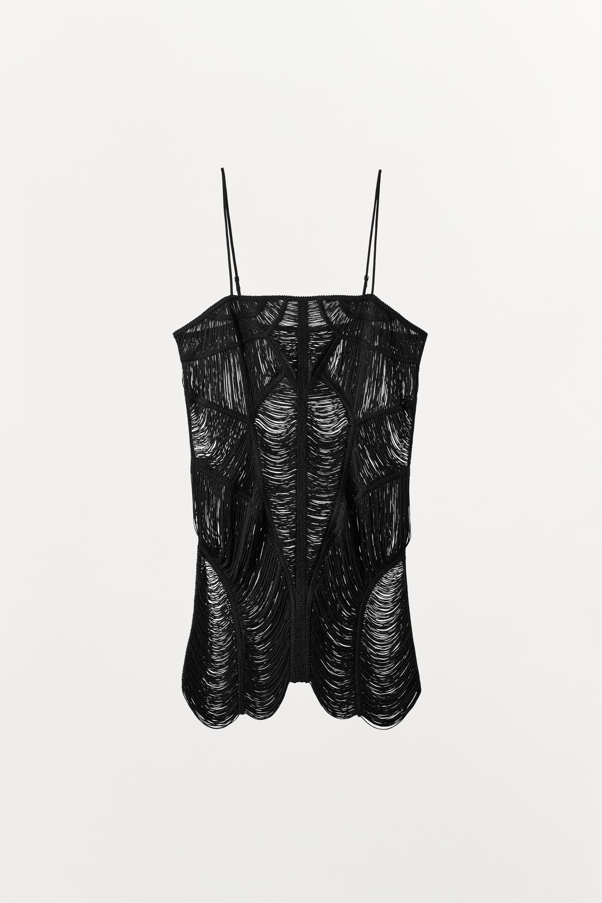 ROBE COURTE À FRANGES